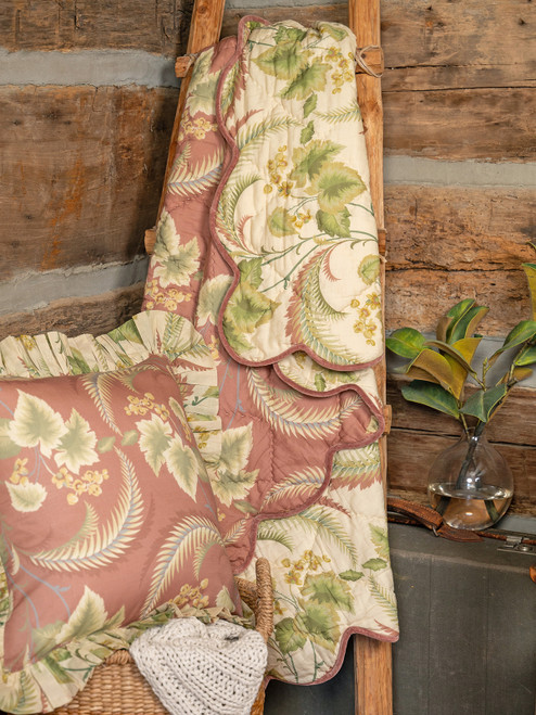 Deco Blossom Throw - Terracotta