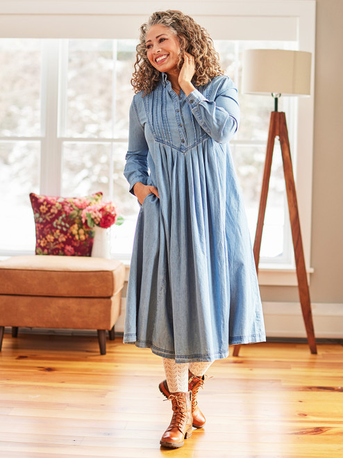 Jackie Denim Dress - Denim