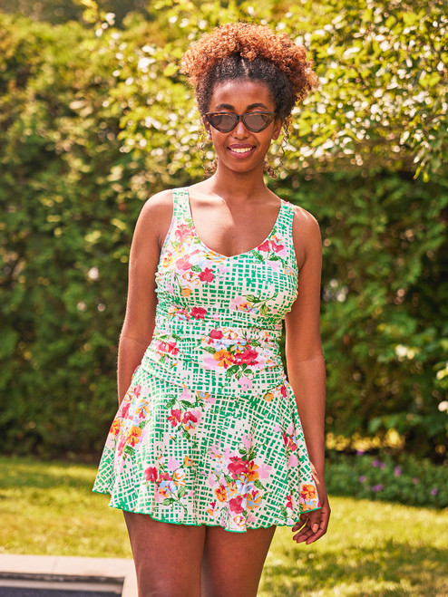 Greenhouse Skirted Swimsuit - Green