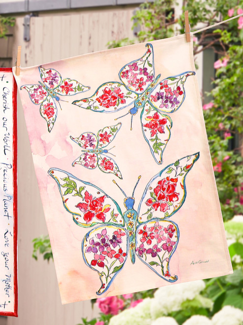 Butterfly Tea Towel - Multi