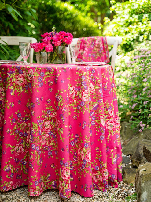 Penny's Patio Round Cloth - Pink