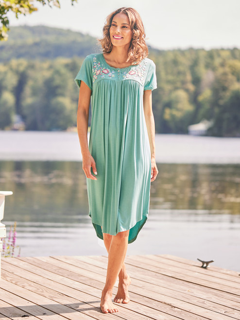 Cottage Nighty - Aqua