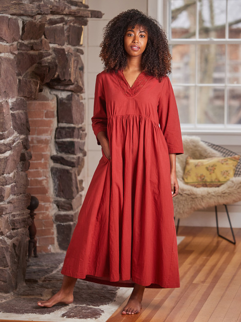 Hearthside Nighty - Vintage Red