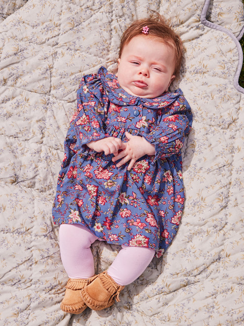 Countryside Baby Dress - Blue