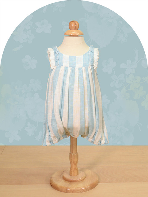 Aruba Stripe Baby Bubble - Aqua