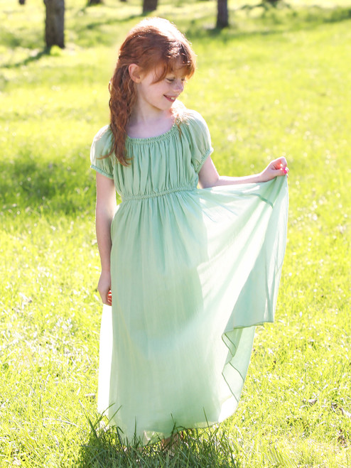 Little Romance Kids Dress - Sage