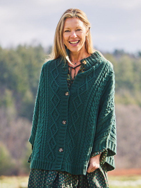 Woodland Cape - Forest Green