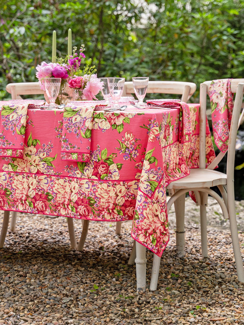 Blanche Tablecloth - Pink