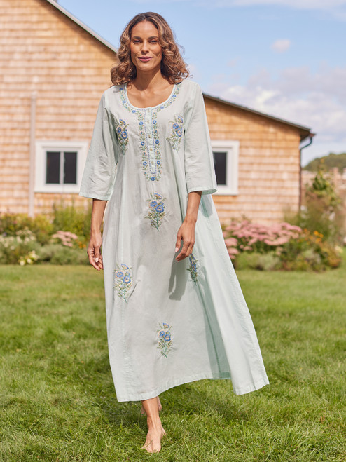 Retreat Caftan - Aqua