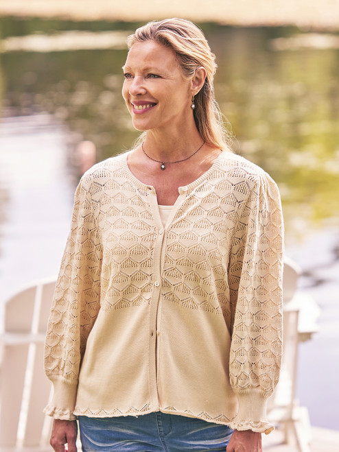 Sentiment Cardigan - Ecru