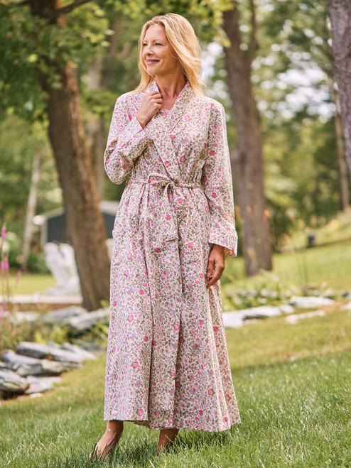 Heather Dressing Gown - Pink Multi