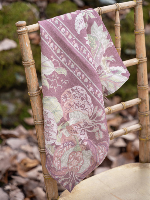 Blooming Jungle Linen Napkin Set of 4 - Plum