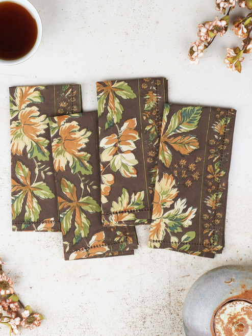 Adirondack Luncheon Napkin Set of 4 - Chocolate