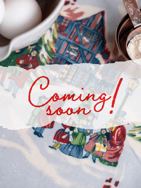 Caroling Oilcloth Kid's Apron - Winter