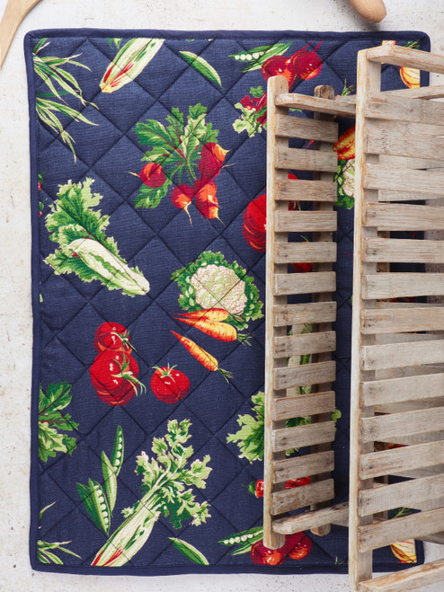 Farm Fresh Drying Mat - Navy