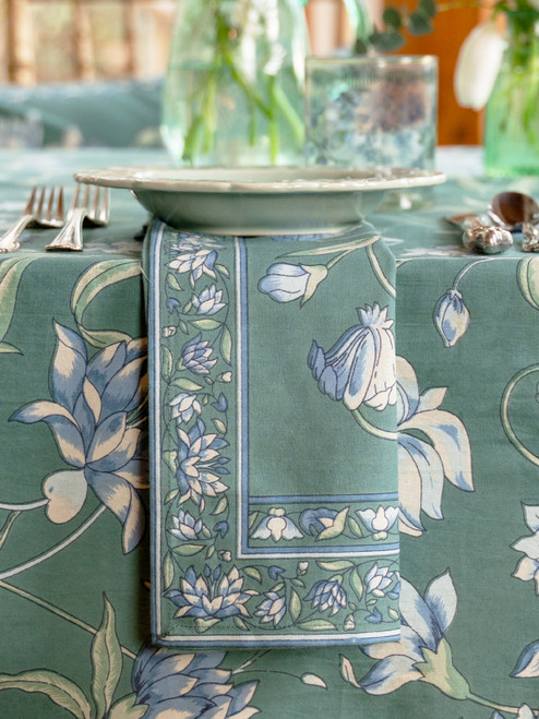 Ajmeer Napkin Set of 4 - Jade Green