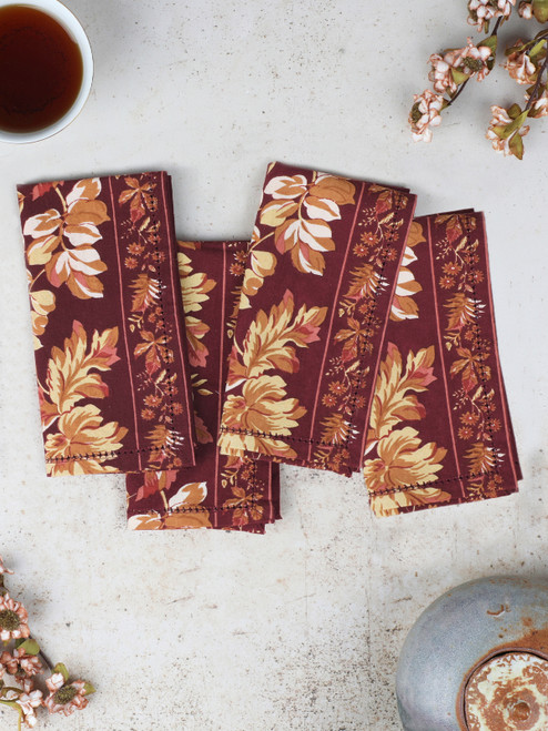 Adirondack Luncheon Napkin Set of 4 - Wine