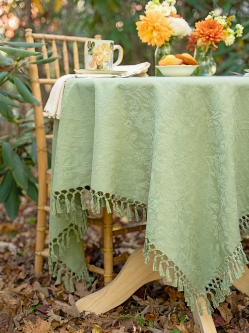 Song Jacquard Tablecloth - Sage