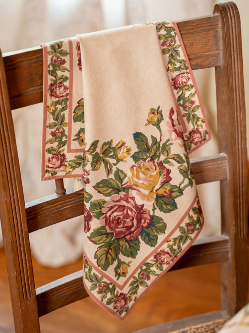 Winter Rose Napkin Set of 4 - Antique