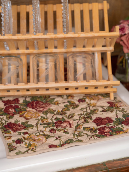 Winter Rose Drying Mat - Antique