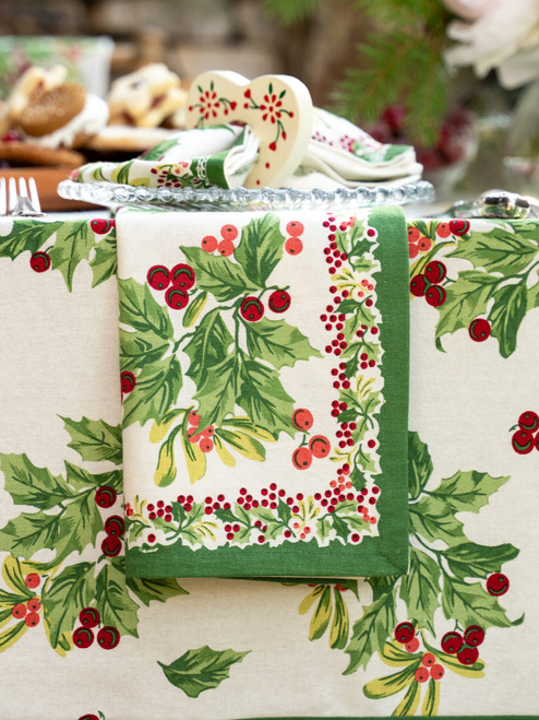 Snowberry Napkin Set of 4 - Ecru