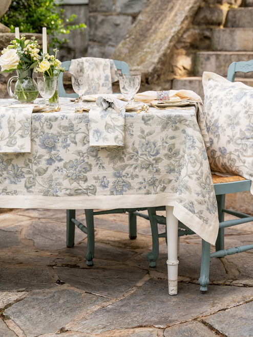 Concerto Linen Tablecloth - Ivory