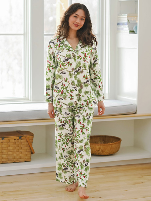 Chickadee Pajama Set - Ivory
