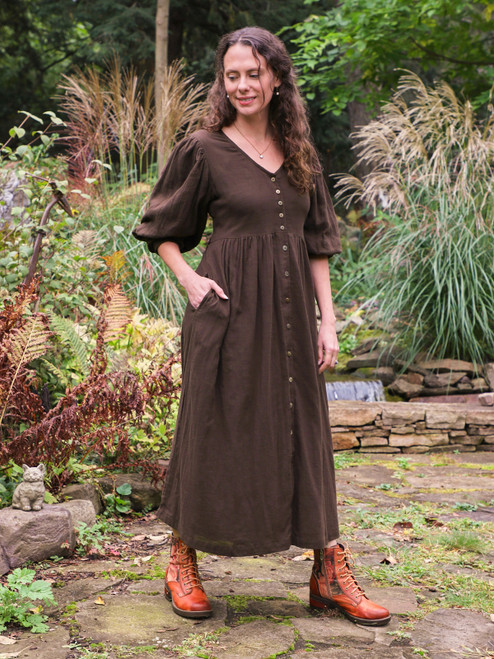 Romantasy Dress - Brown
