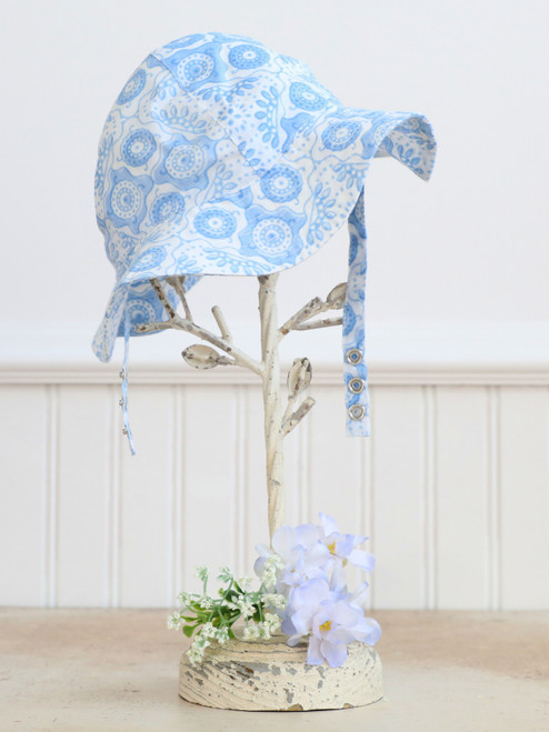 Cutie Baby Hat - White Indigo