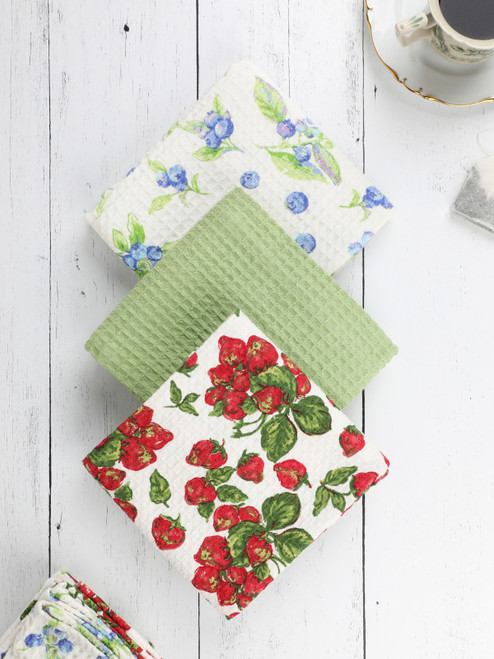 Berry Tea Towel Bundle Set of 3 - Multi