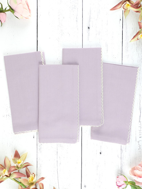 Essential Cottage Napkin Set of 4 - Lilac