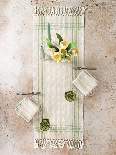 Shaker Jacquard Short Runner - Green