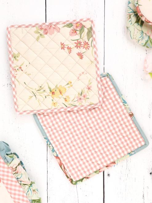 Beloved Potholder Set of 2 - Pastel