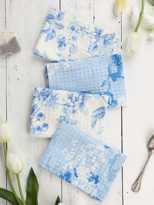 Bluetiful Tiny Towel Bundle Set of 4 - Blue