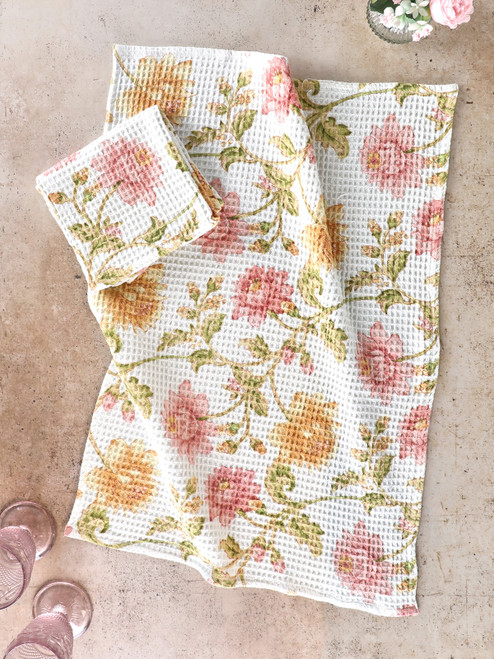 Rosehip Tea Towel Set of 2 - Ecru