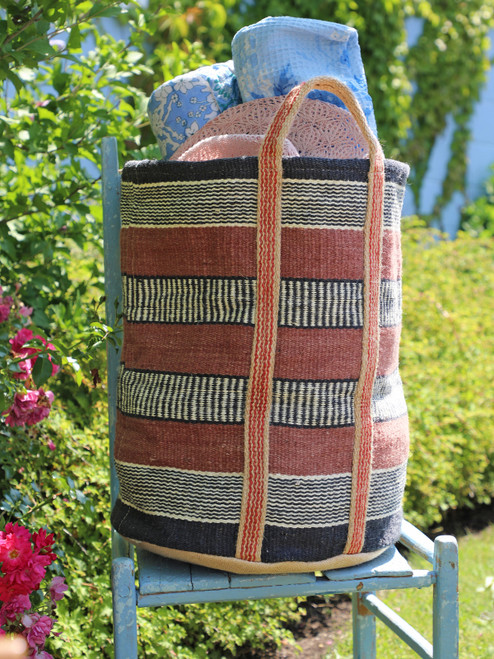 Dakota Jute Basket - Red