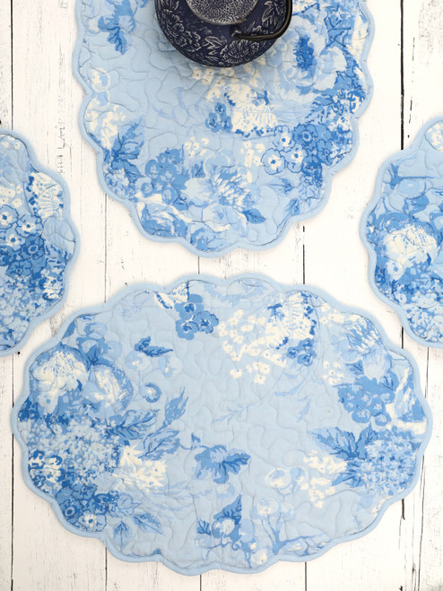 Karilynn Quilted Placemat Set of 4 - Blue