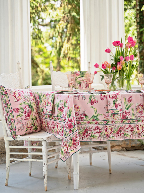 Tulip Dance Tablecloth - Pink