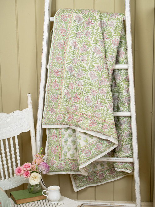 Rose Song Throw - White