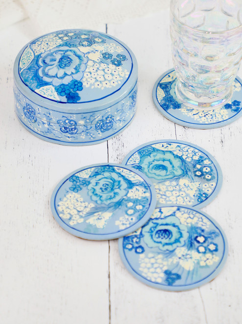 Karilynn Coaster Set of 4 - Blue