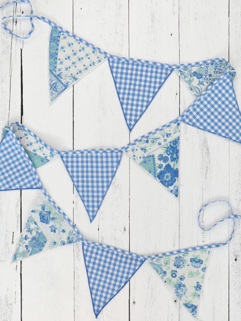 Trading Patchwork Pennant - Blue
