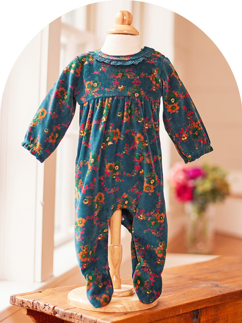 Amelia Baby Romper - Teal