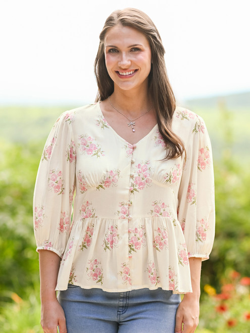 Sweet Pea Blouse - Ecru