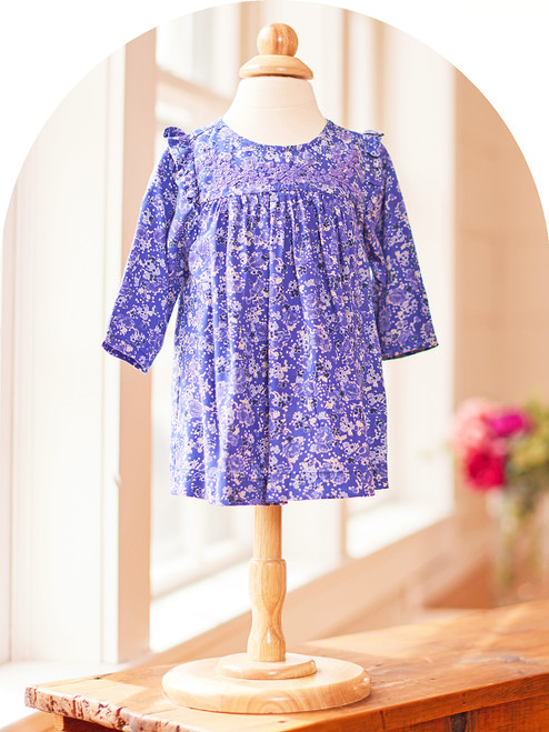 Beatrix Baby Dress - Blue