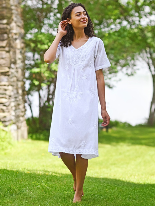 Camelia Nighty - White