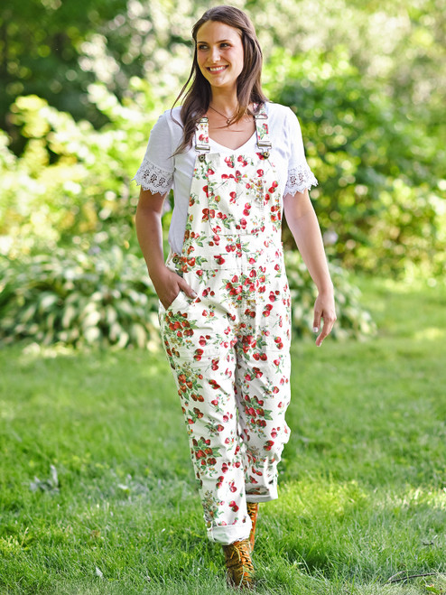 Strawberry Overall - White