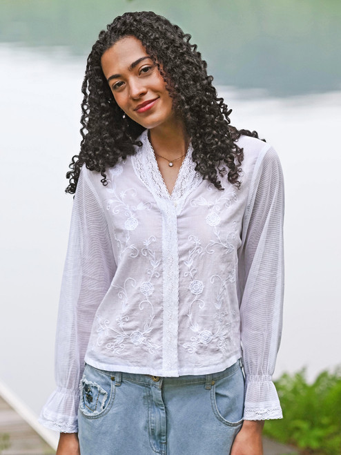 Whisper Blouse - White