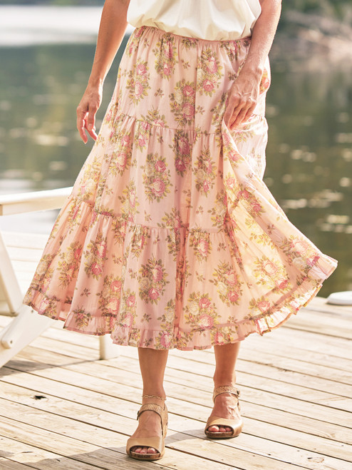 Genevieve Ladies Skirt  - Soft Rose