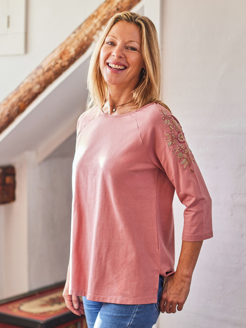 Tapestry T-Shirt - Rose