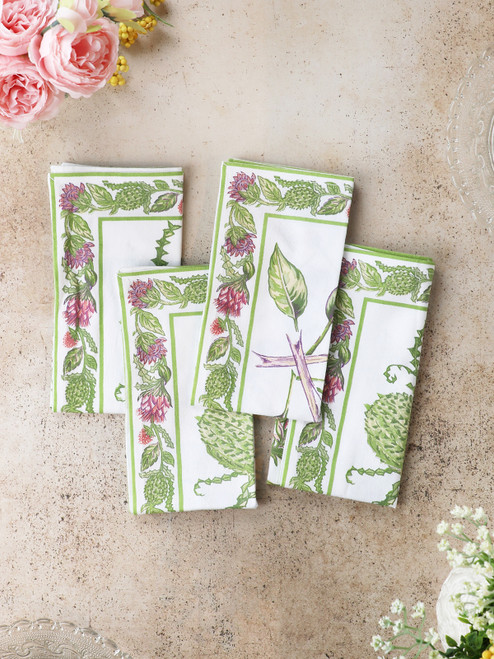 California Luncheon Napkin Set of 4 - White